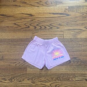 Sunset Love Kids' Pink Shorts